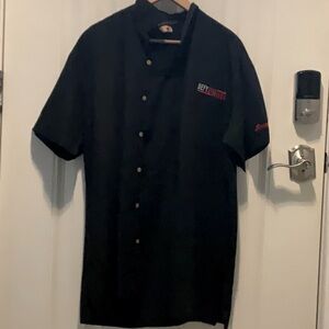 Snap-on button down mens shirt